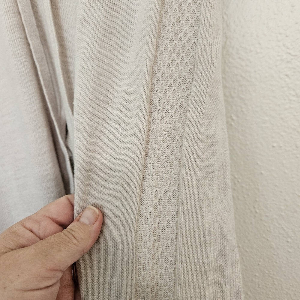 Calvin Klein Jeans Womens Small Beige Knit Jogger Pants Drawstring Sweater... - Picture 3 of 8